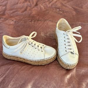 The Shoe Box genuine leather/espadrille sneaker